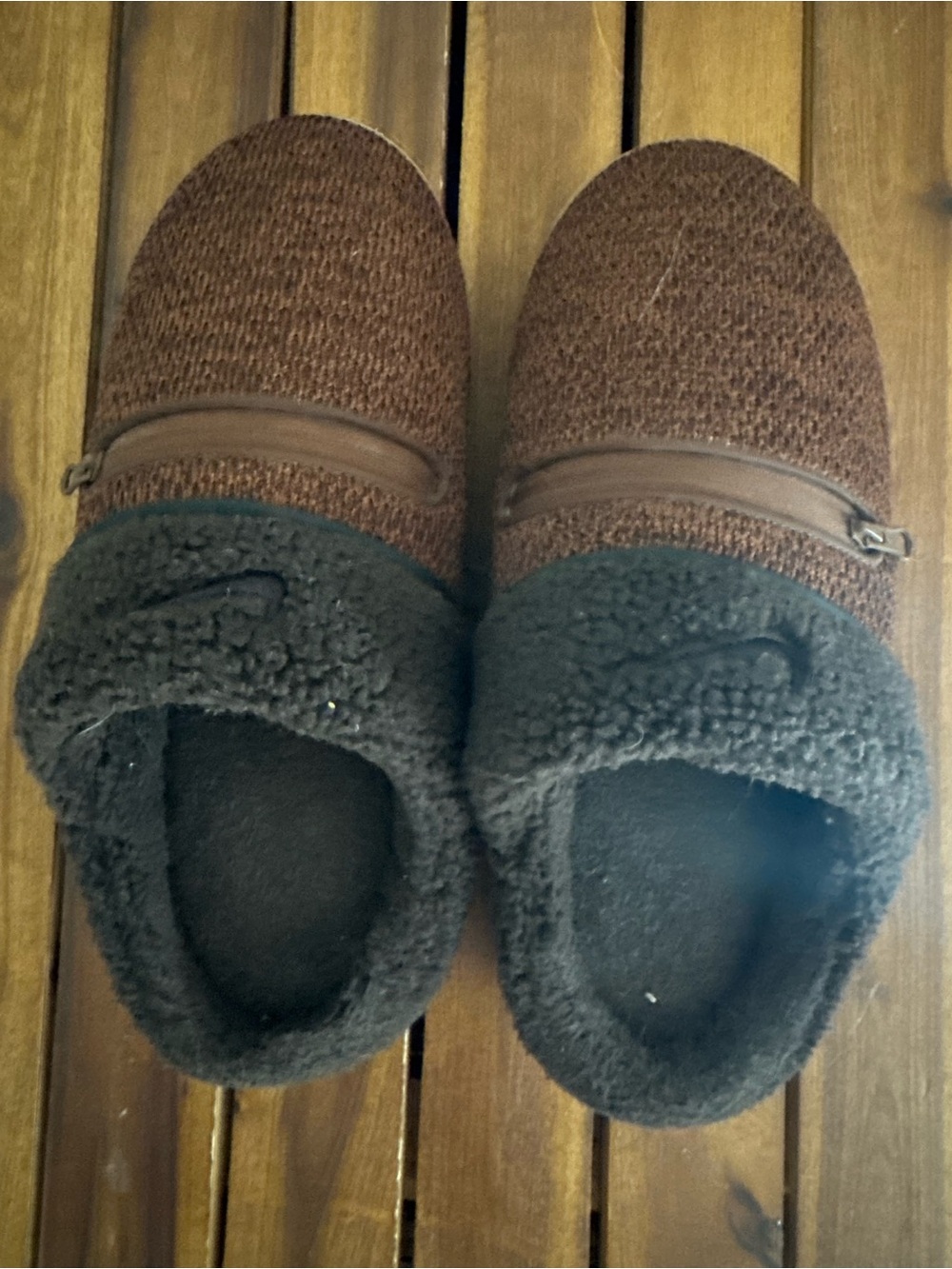 Nike Burrow SE NA Slippers Zip Pocket Cocoa Brown Men’s Size 9 - Picture 3 of 4